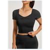 Women's Yoga Short Sleeve Sports Fitness Tops