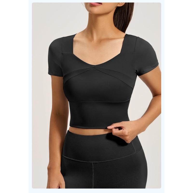Women's Yoga Short Sleeve Sports Fitness Tops