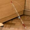 VICASKY 2-Piece Miniature Fishing Rod for Kids, Model Toys, Crafts, Dollhouses, and Decorations, Wooden