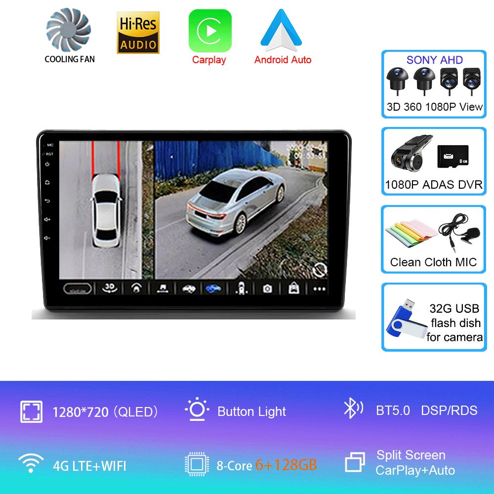 Car Radio Android14 Carplay For Citroen Berlingo For Peugeot Partner 2008 - 2019 Navigation GPS Multimedia Player WiFi BT Stere