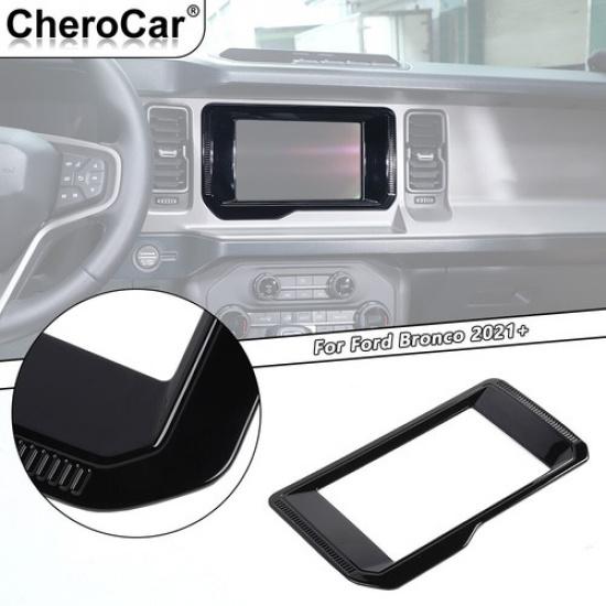 Central Console GPS Navigation Panel Frame Decor Trim Cover For Bronco -25