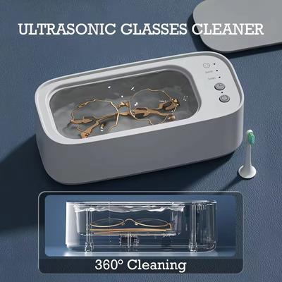 Ultrasonic Cleaner 45KHz USB Rechargeable Portable High-Frequency Vibration Glasses Jewelry Cleaning360Degree Machines Household