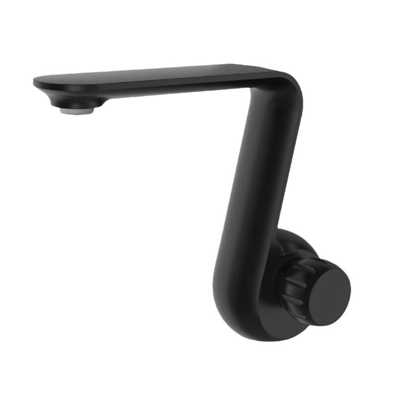 TLXT Jazz Swan Gunmetal Basin Faucet