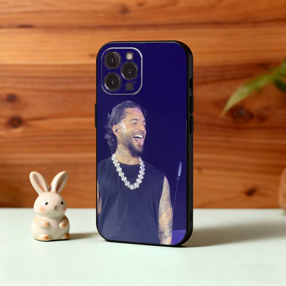 

M-Maluma B-BRONCEADOR Phone Case For iPhone17,16,15,14,13,12,Plus,Pro Max, 5G Others Soft Black Cover iPhone15pro