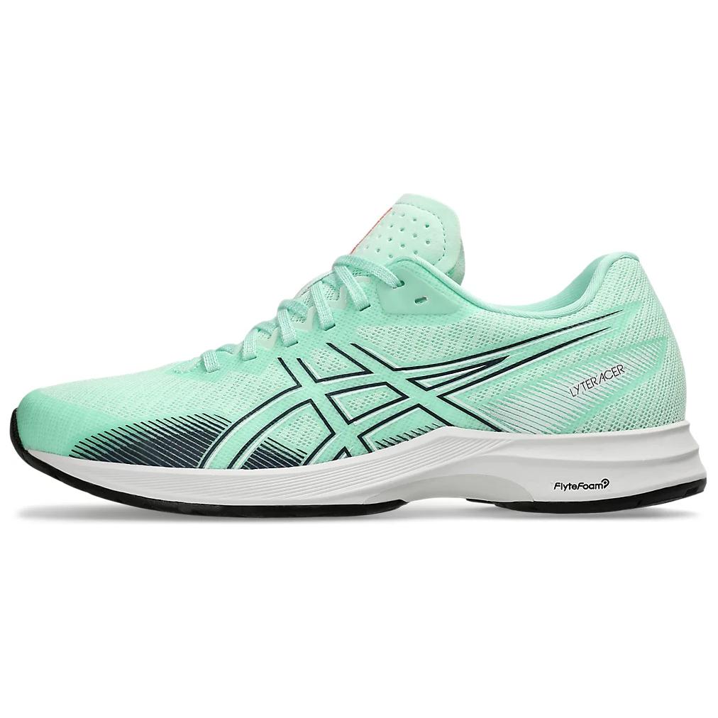 Asics Lyteracer 5 Comfortable Sports Low-Top Running Shoes Women sneaker White Green 1012B701-300