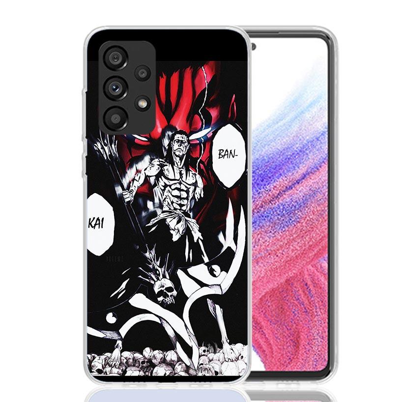 Zaraki Kenpachi Bleach Phone Case for Samsung Galaxy A52 A51 A50S A12 A22 A32 A72 A10S A30S A31 A71 Note 20 Ultra 10 Plus S10 Ga