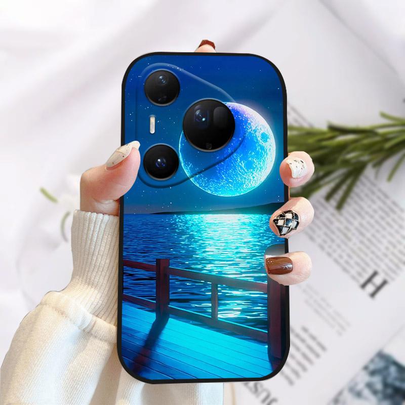 Phone Case For Huawei Pura 80 Ultra Pretty Stylish Painting Soft TPU Silicone Shockproof Cover For Huawei Pura80Ultra Fundas