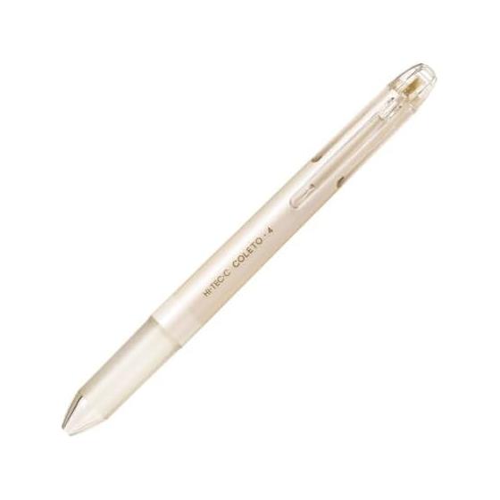 Pilot Hi-Tec-C Coleto Multi Pen Body, 4 Color, Cream Pearl, 10 pcs LHKCG200C10CMP