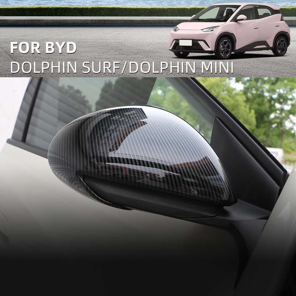 For BYD Dolphin Mini Seagull Dolphin Surf 2024 2025 Pair Rearview Mirror Cover Side Reversing Mirror Caps Trim Car Accessories
