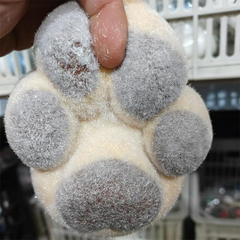 

1Pcs Cute Giant Furry Cat Paw Sticky Squishy Toys Big Paw Squishy For Kid Adult For Stress Relief Super Soft Squeeze Fidget Toy светло-коричневого
