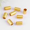 Sand Gold Plated Spacer Barrel Beads for DIY Bracelet & Necklace Jewelry Crafting