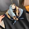 100% Natural Real Silk Scarf Women Neck Female Poncho Headband New Bandana Square Scarves Spring Fashion Luxury Hijab Foulard