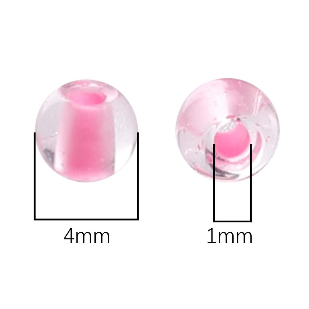 100Pcs Glass Seed Bead 4mm Light Variable Series For DIY Bracelets Necklaces Jewelry Making