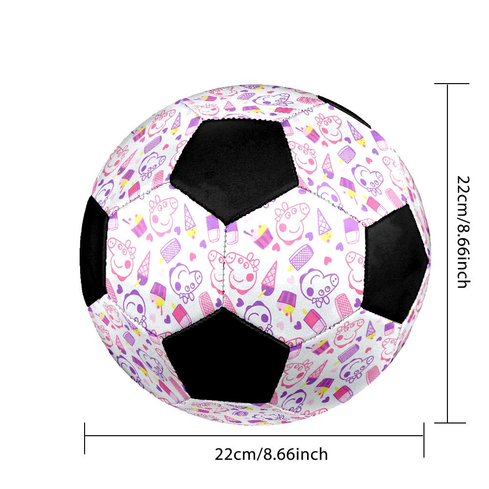Peppa Pig Soccer Ball Colorful All Ages Machine Stitched PVC Competition Ready Durable High-Bounce.SIZE5
