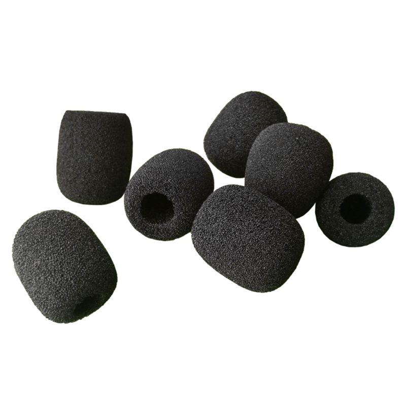 10Pcs Mini Microphone Foam Covers Mic Protector Covers Replacement Headset Windshield Sponge Cover Microphone Cover For Mic
