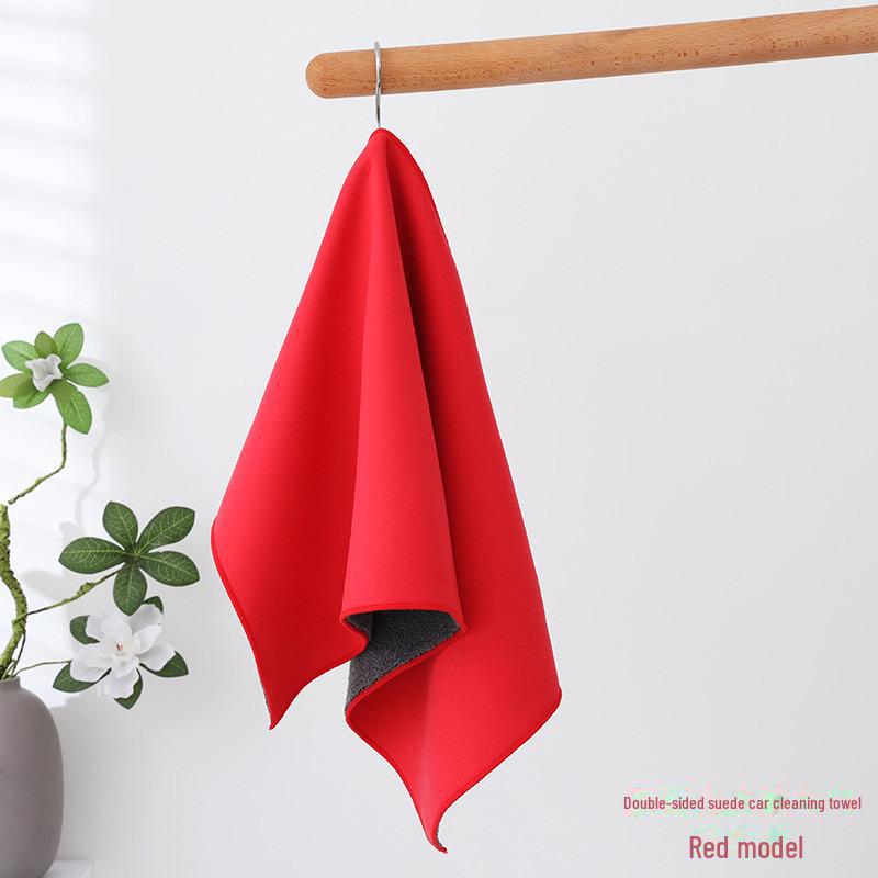 

Впитывающее толстое замшевое полотенце для мытья и чистки автомобиля 30x40cm