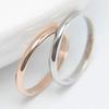 Fine Glossy Titanium Steel Simple Ring Wedding Jewelry Round Valentine's Day Lover Gift