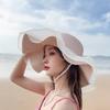 Straw Beach Hat Bow Ribbons Straw Cap New Sun Hat  for Women