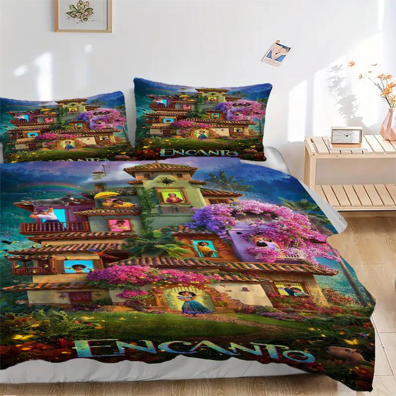 Magical House Garden Print 3Pcs Bedding Setduvet Cover With 2 Bedropillowcase Home Birthday Gift