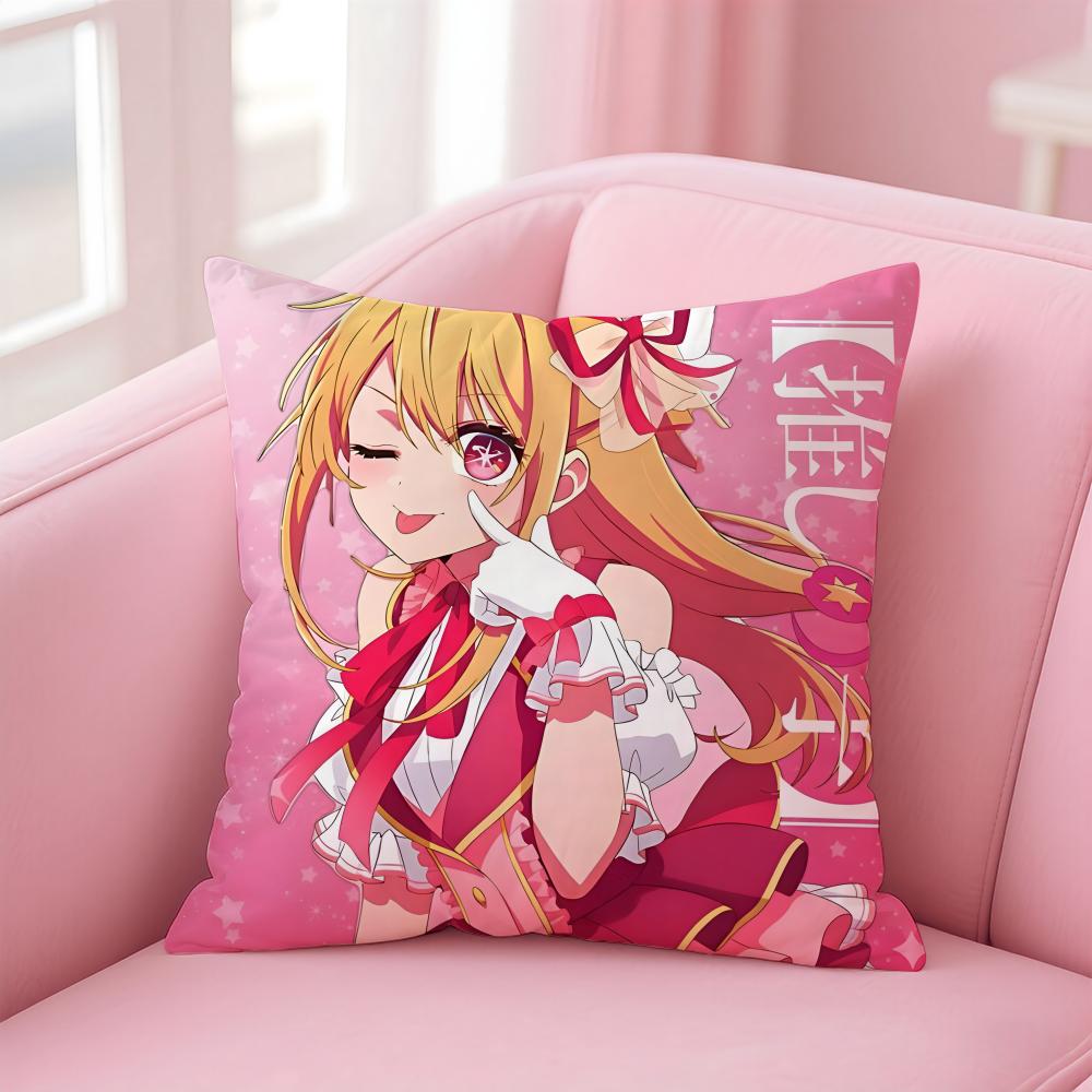 RRuby Hoshino Cushion Cover Pillowcase Short Plush Invisible zipper Room Sofa Cushion Cover