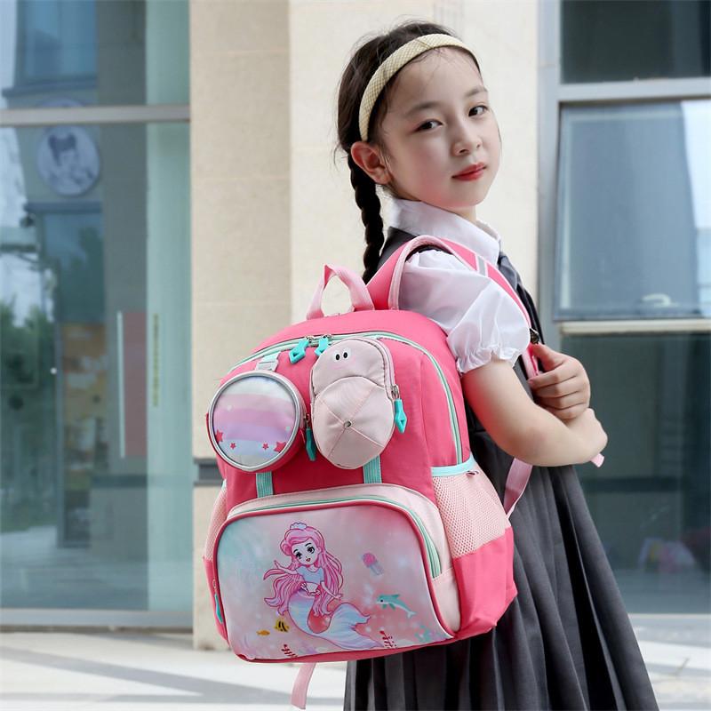 Trendy Fashionable Kids Backpack Stylish Colorful Cartoon School Bag For Boys And Girls