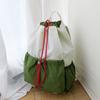 Schoolbag Outdoor Sports Mountaineering Bag Male and Female College Students Commuter School Bag Art Mouth Drawstring Travel Backpack Large Capacity
