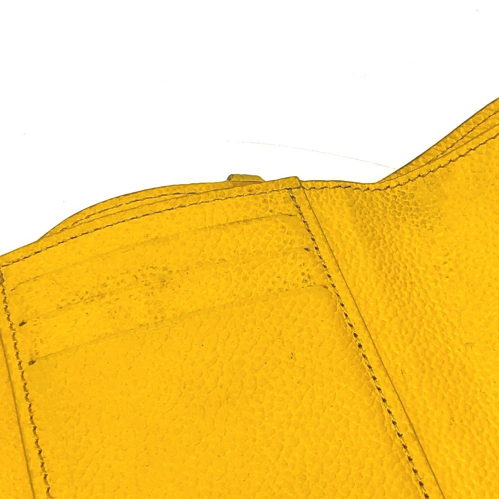 Louis Vuitton M14156 Portefeuille-Victorine Trifold wallet Leather Ginkgo Yellow
