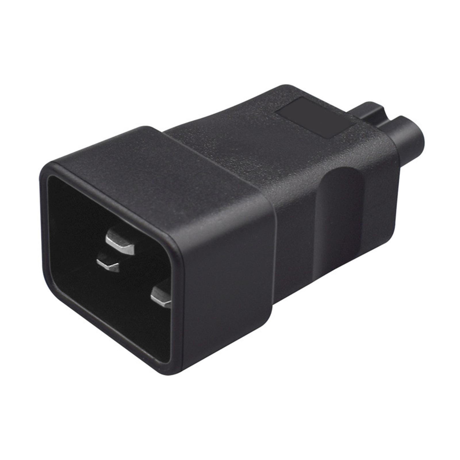 

IEC320 C20 3Pin Male To C7 Female 2 Hole Converter AdapterFor Electronics PVC Power Supply Adapter