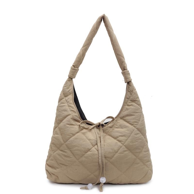 Hohe Kapazität Freizeit Pendeln Dame Tasche Herbst neue Lingge Baumwolle Kleidung Tasche Einfachheit leichte einzelne Schultertasche