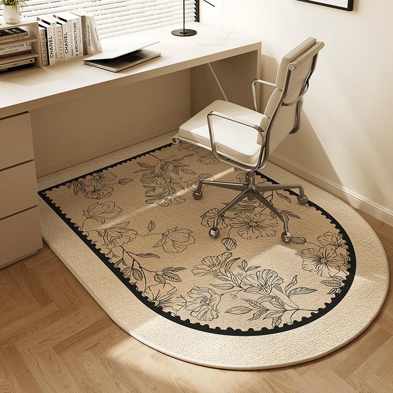 Computer Chair Non-Slip Mat Bedroom Dresser Chair Foot Mat Study Swivel Chair Floor Protection Mat Under Desk Carpet