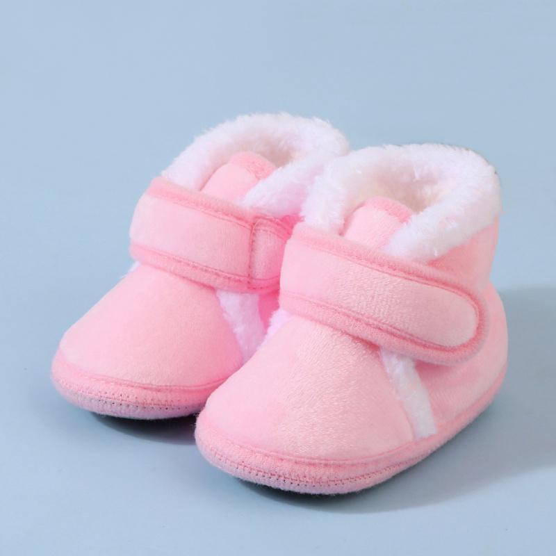 Baby Cotton Shoes Winter Warm Infant Shoes Soft Soled Plush Baby Shoes