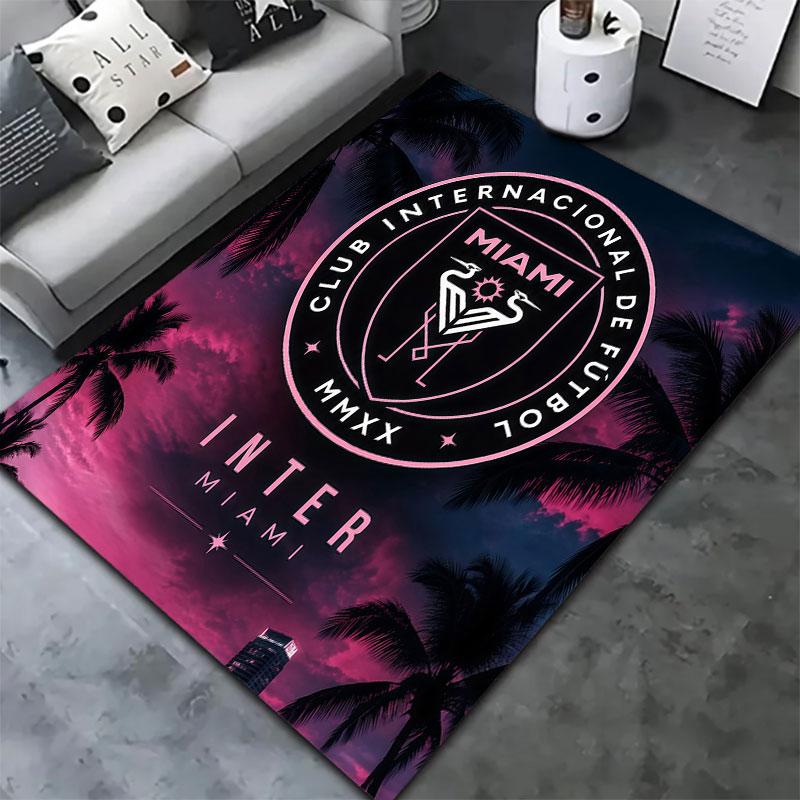 Inter Miami CF Carpet Rug for Living Room Bedroom Home Sofa Decoration,Kids play Non-slip Floor Mat