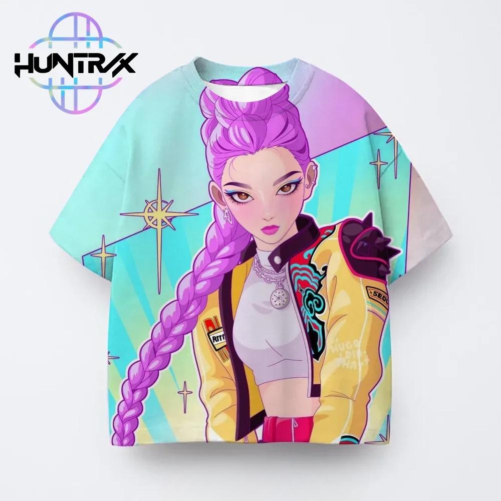 T-Shirts Girls Children's Cartoon Printed Fashion Short Sleeve T-Shirt Casual Fashion Summer Girls Short Sleeve Clothing Top