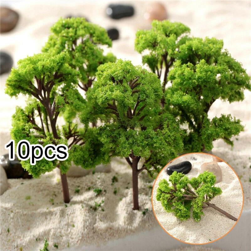 

10Pcs Model Trees Mini Scenery 4cm Plastic Simulation Tree Scale Scene Building Landscape Miniature Tree Decor Diy Toys China Mainland