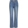 ONLY Women's 2025 Summer V-Waist High-Rise Straight-Leg Ankle Jeans
