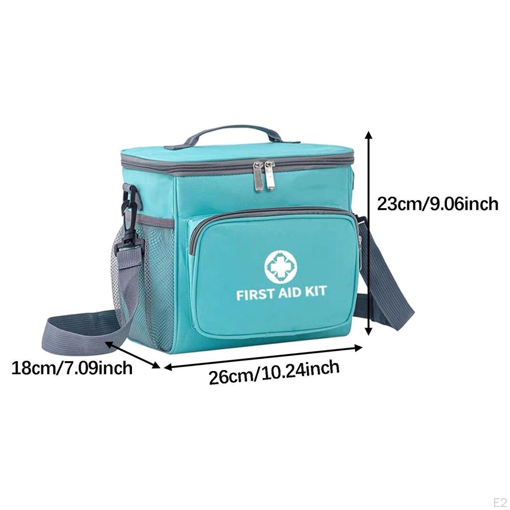 First Aid Bag Empty Medicine Organizer Box Carrying Case Emergency