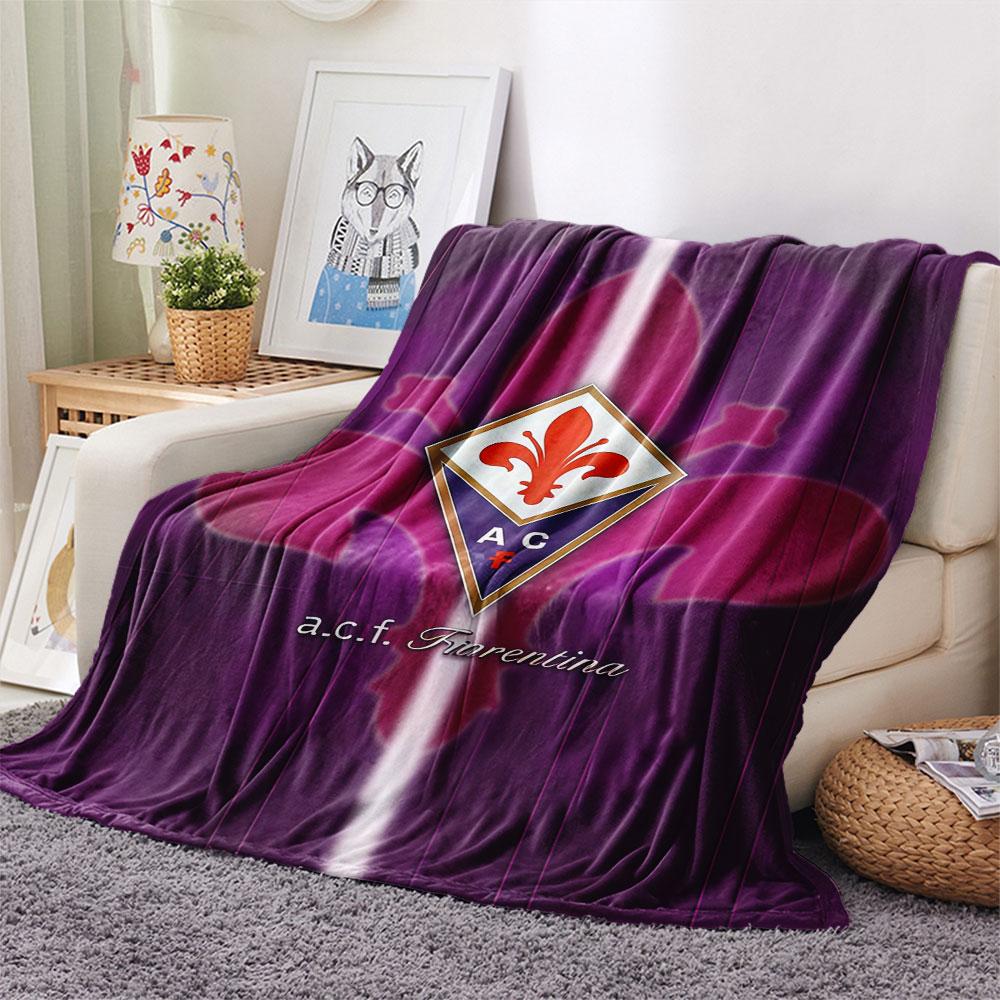 Coperta in Flanella ACF Fiorentina, Alta qualità, Confortevole per Tutte le Stagioni, Arredamento per la Casa, Calore e Comfort