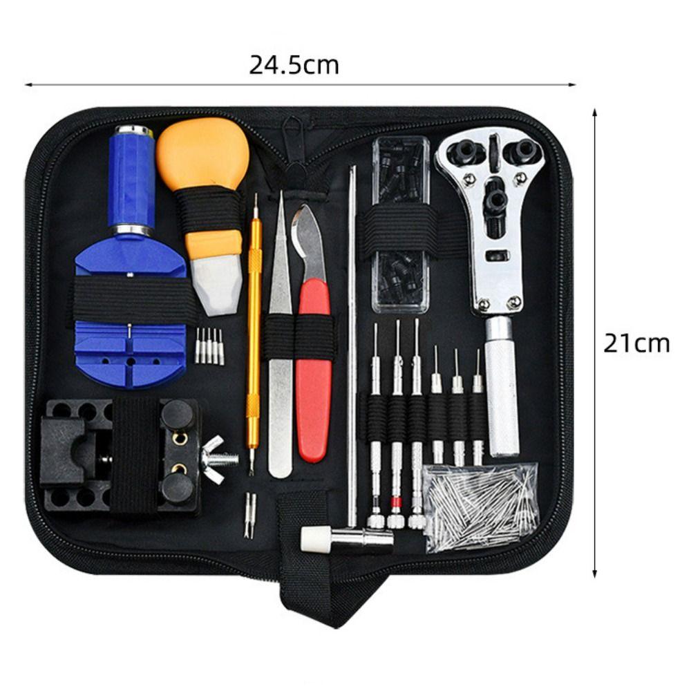 144/147 STÜCKE mit Tragetasche Uhren Reparaturset Uhrenöffner Werkzeug Uhrmacher Reparatur