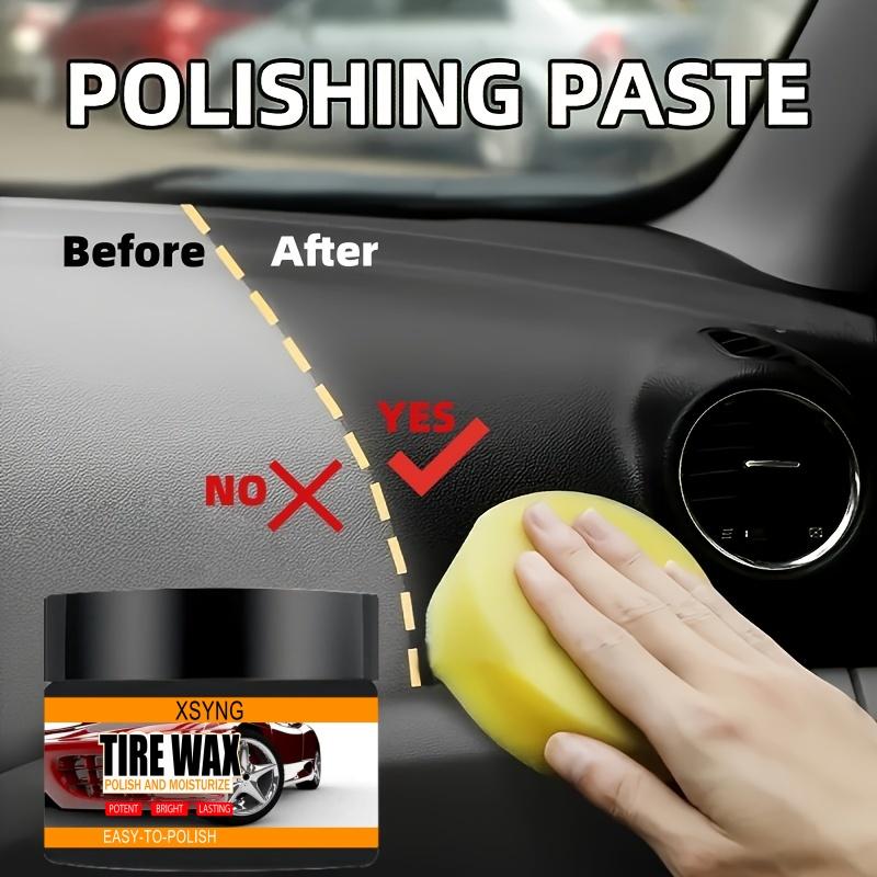 

Паста для полировки салона автомобиля, доступная в различной емкости, наборы для ухода за пластиком и кожей автомобиля, воск для блеска шин и крем для обновления 15G