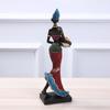 Africké ženy Figurové umění Sochy Tribal Lady Figurka Socha žlutá