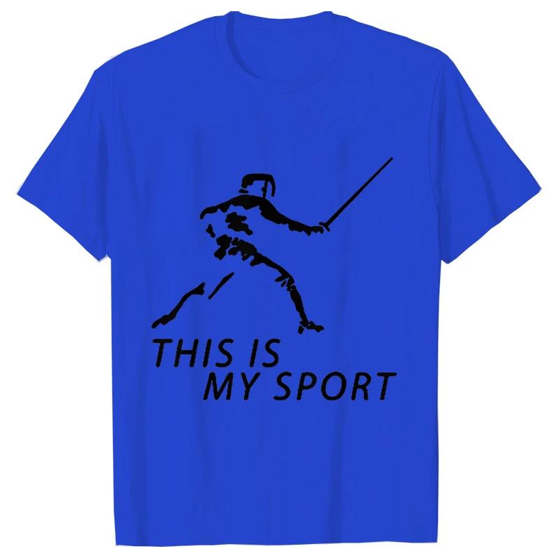 Summer Men T-Shirt Heart Beat Fencing Funny Graphic Tops Short Sleeve Tees Fencing Oversized Tshirt Cool Gift Mens Clothing