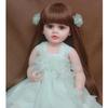 Reborn Baby Silikonová celotělová 55 cm Reborn Baby Bolls Krásná dívka Panenka Hračky Panenky princezny Pro děti Dárky