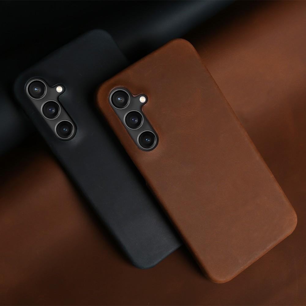 Luxury for Magnetic Magsafe Samsung Galaxy S23 Ultra Leather Phone Case for Samsung S24 S23 S22 S21Plus Wireless Charging Cover