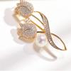 Delicate Tulip Flower Brooch For Women Elegant Suit Brooch Collar Pin Jewelry