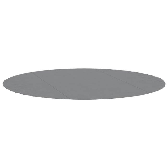 VidaXL Bâche de Piscine, Tapis de Sol Rond, Couverture de Piscine, Protection de Piscine Jardin Terrasse, Gris Clair Ø306 cm 94224
