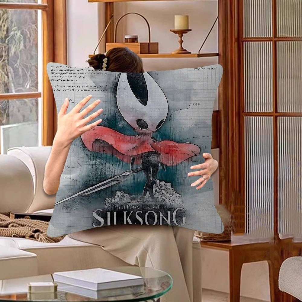 Game Funny Fanart H-Hollow Knight S-Silksong Personalized Pillow Cover Kids Bedroom Wild Party Decor Pillowcase Kid Gift