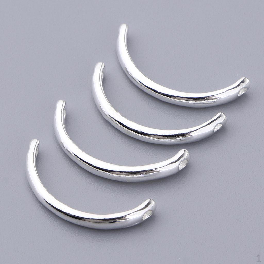 

Sterling Silver Half Round Bead Findings Choose Sizes 6/10/12mm L