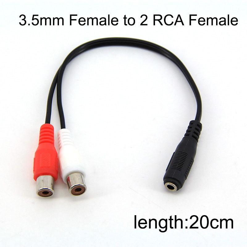 3 Pole 4 Pole 3.5mm Male Female Stereo To 2 RCA Male Female To Cable 2RCA Male Female Stereo Extend Audio Video Red White Cord