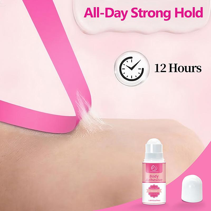 50Ml Anti-Slip Glue Roll On Skin Adhesive For Clothing Dress Body Skin Anti-Exposure Bra Non-Slip Fixed