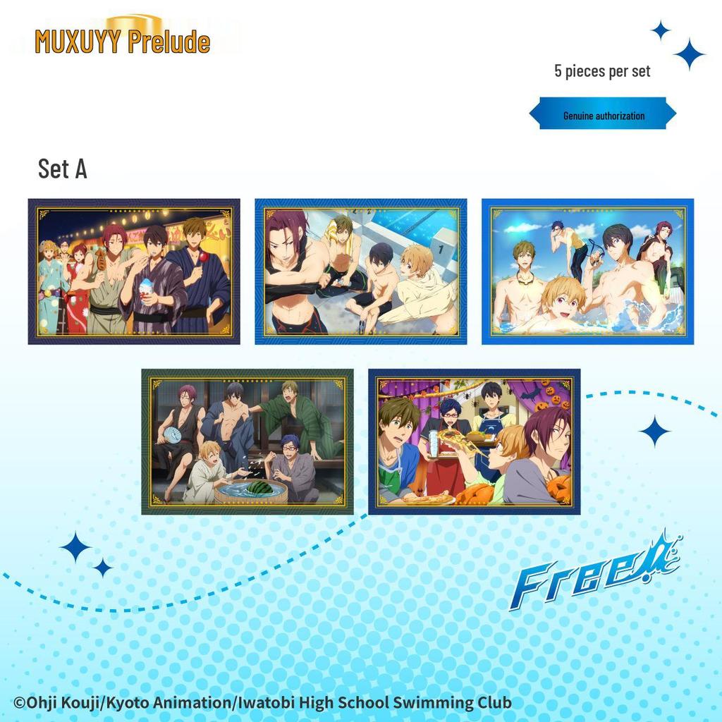 Chao Key Wan Boys' Swimming Club Anime Postcard Set 2D Merchandise